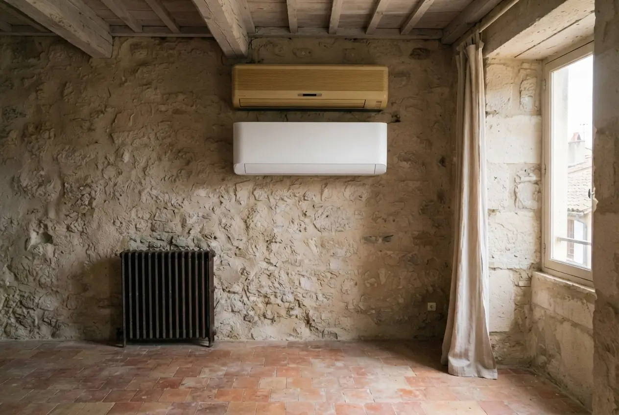 Nouvelle unité climatisation calibrée après bilan thermique à Orange