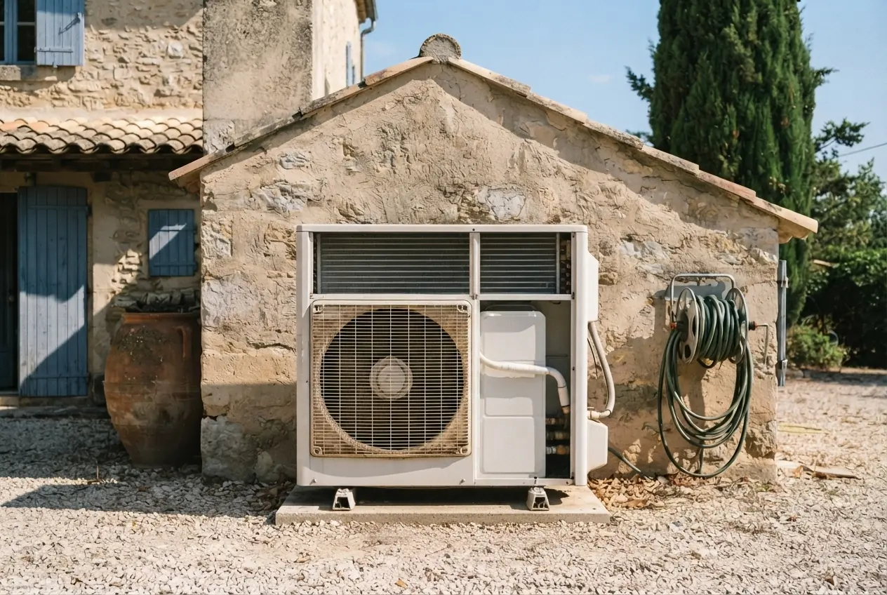 Filtre de climatisation nettoyé après entretien à Camaret-sur-Aigues